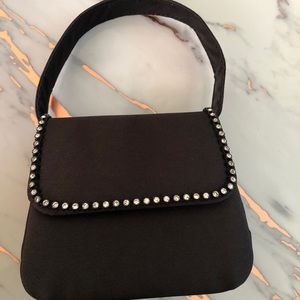 Black Handbag With Crossbody Strap